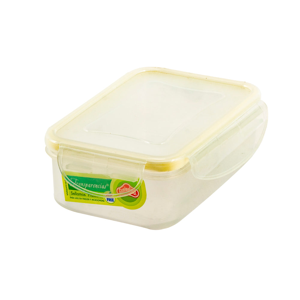 Tazón Click Clak Rectangular 17oz/475ml Natural Guateplast