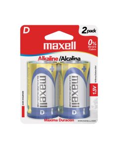 Maxell Batería Alkalina D Blister 2 723020