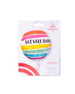 Globo Metal Get Well Soon 18pulg