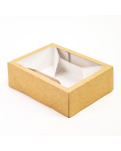 Caja Cartón Liso Ventana 23x17x7,5cm