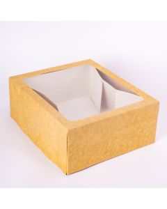 Caja Cartón Liso Con Ventana 24x21x9,5cm