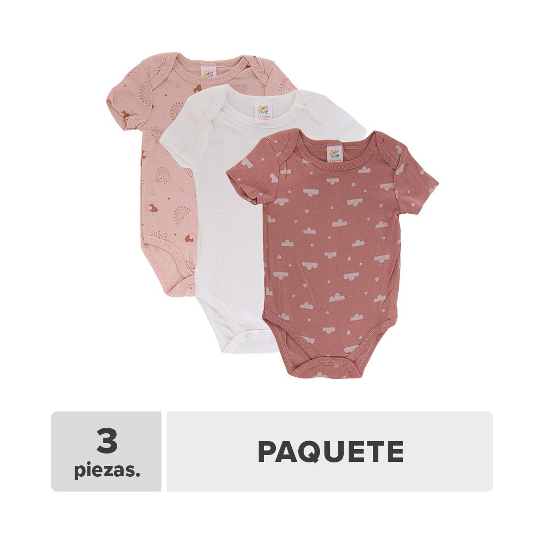 Mameluco Bebé Niña 3pcs