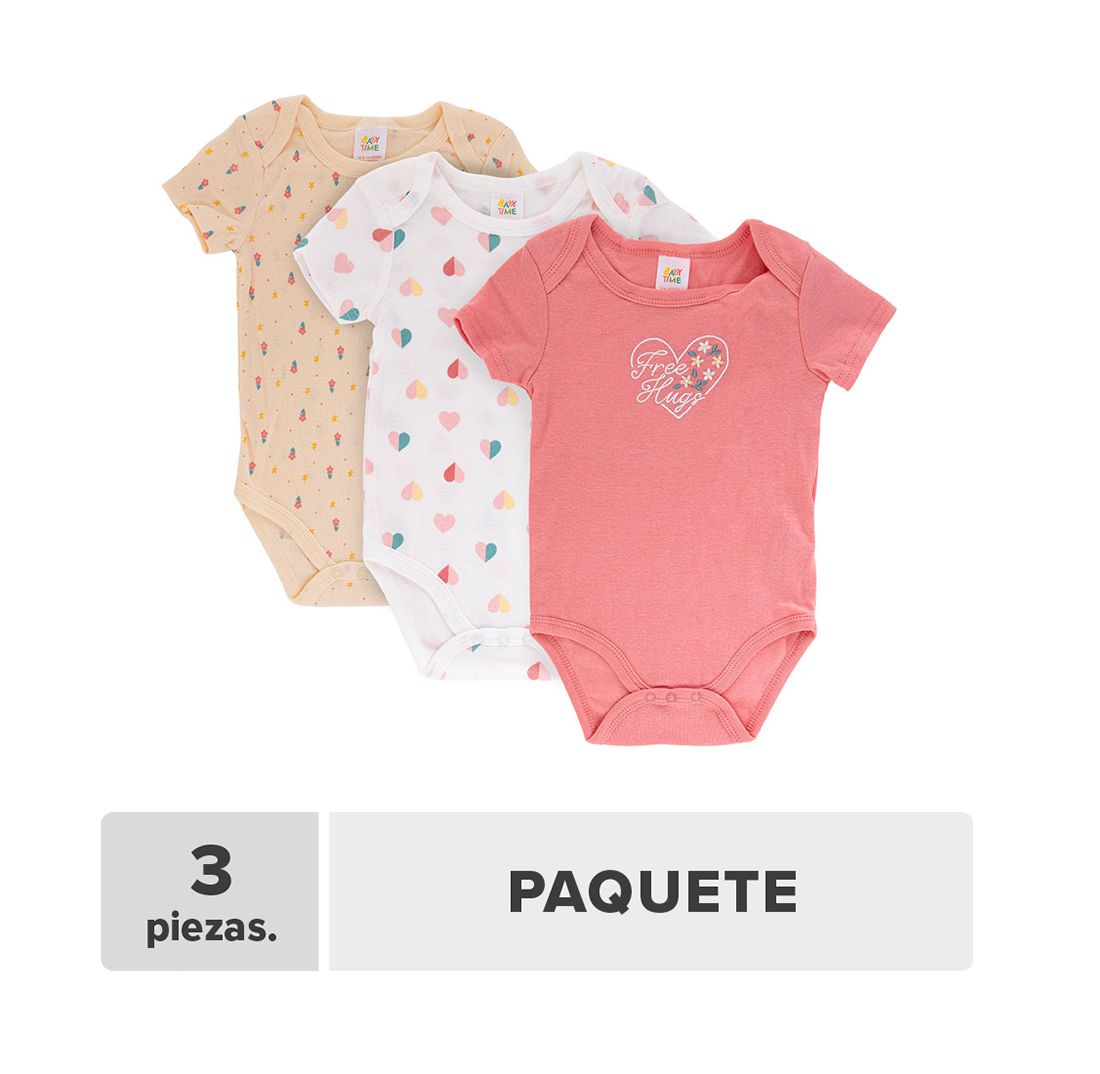 Mameluco Bebé Niña 3pcs