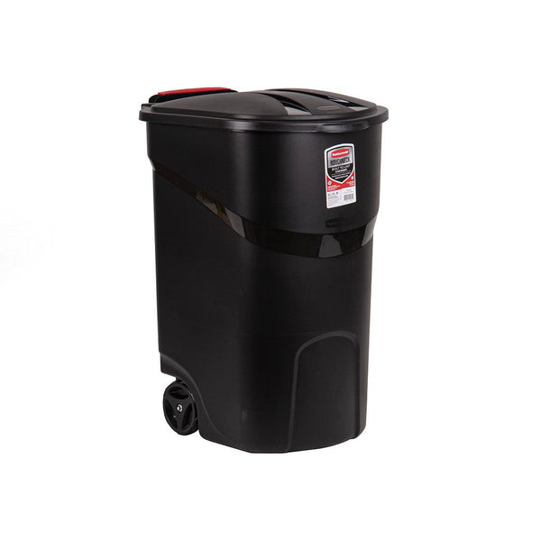 Basurero Ruedas Y Tapa Plástico Rubbermaid 170lt