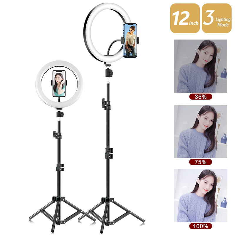 Aro de Luz LED RGB TOXIIK M45 con Soporte de Celular