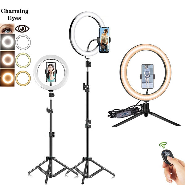 Trípode Selfie TOXIIK P99X con Aro de Luz LED y Control Bluetooth