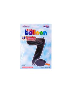 Globo Metal #7 34pulg Negro