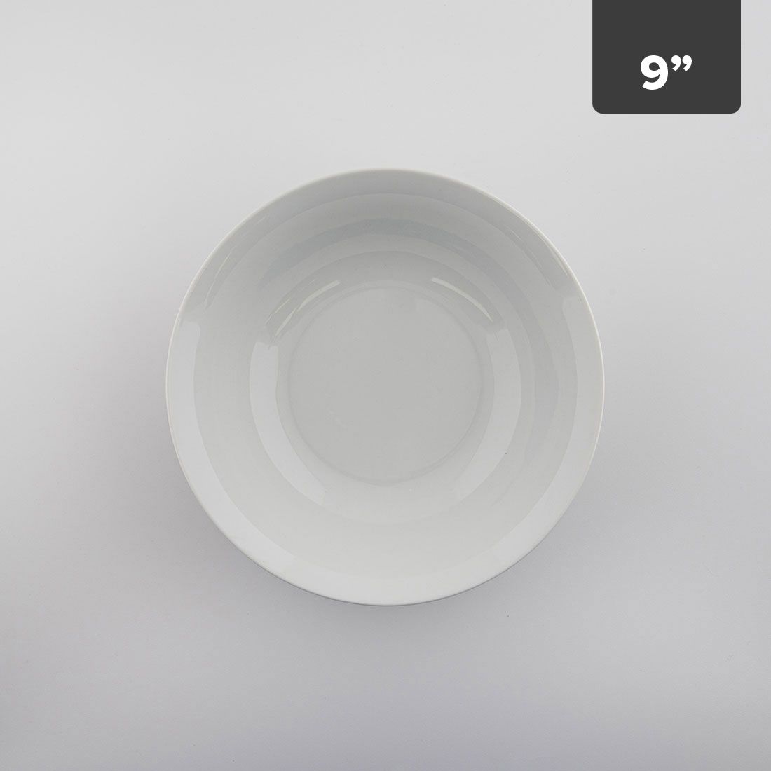Bowl Redondo Blanco Porcelana 9in