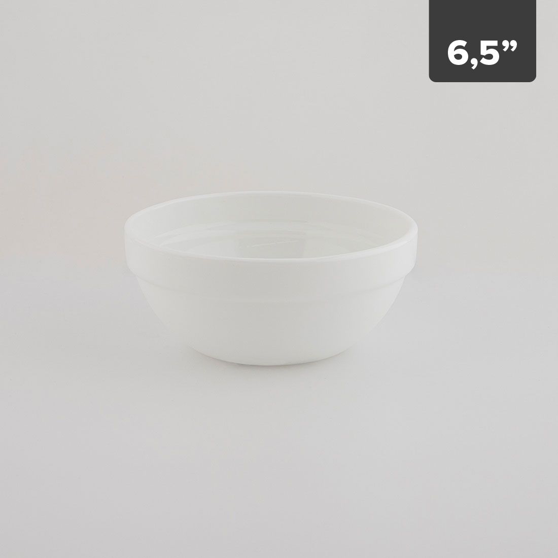 Bowl Redondo Apilable Temperado 6.5in