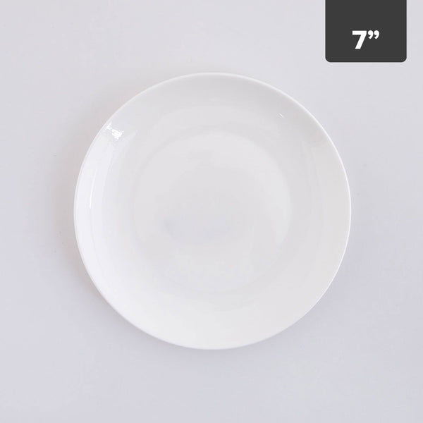 Plato Pequeño Porcelana New Bone 7in