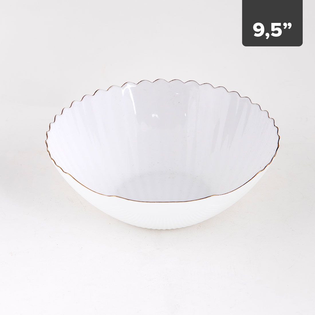 Bowl Concha Vidrio Temperado 9.5in