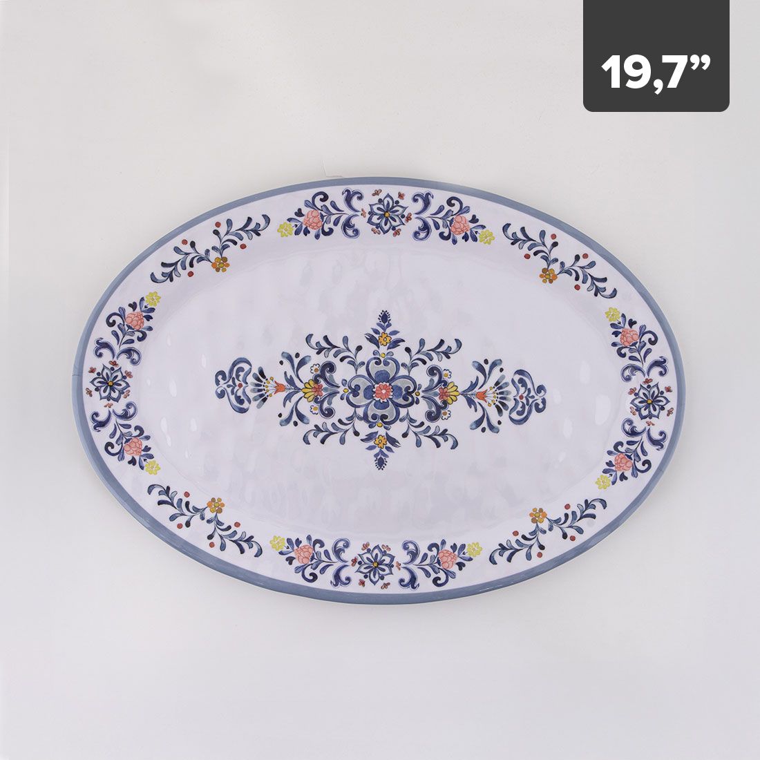 Plato Servir Melamina 19.7in