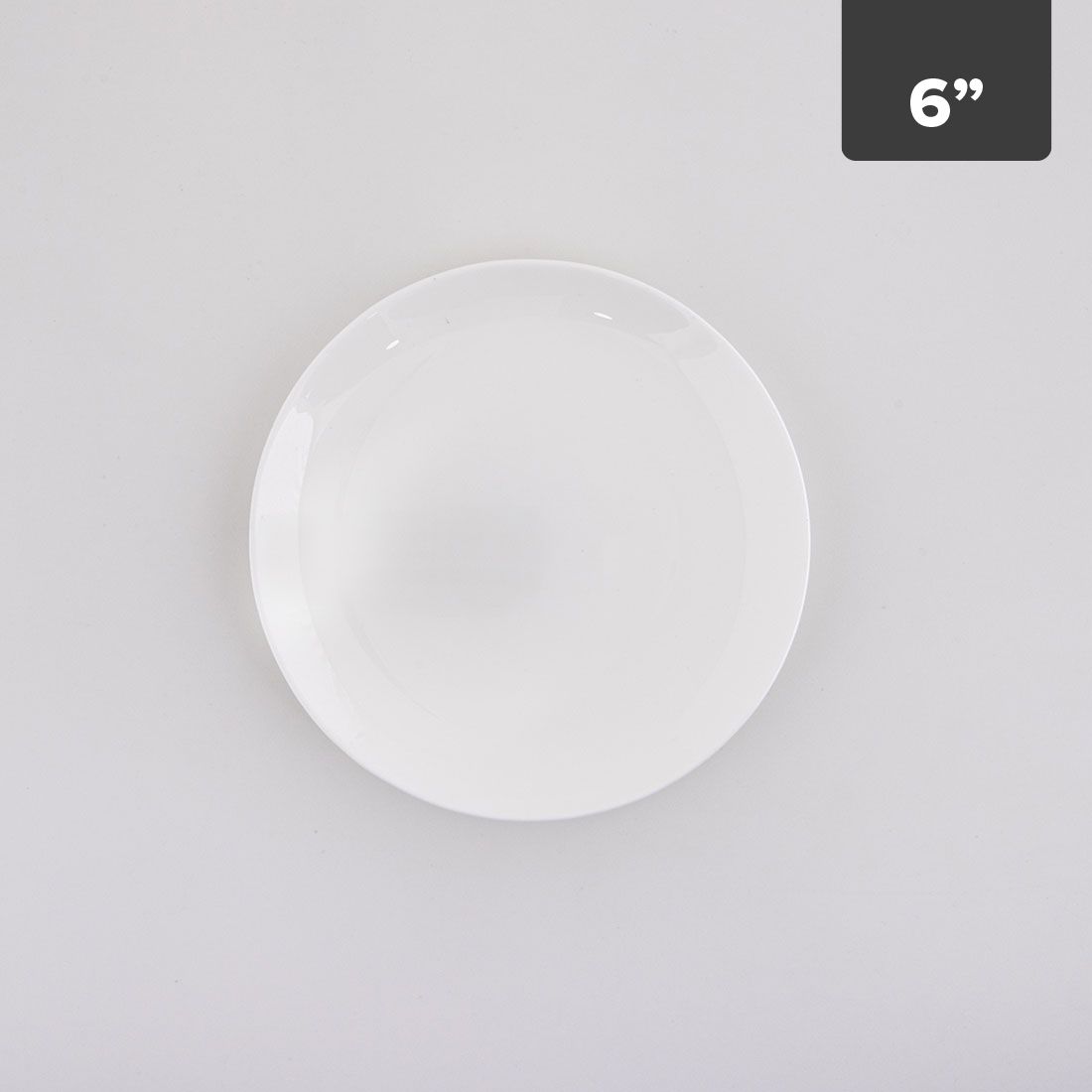 Plato Pequeño Porcelana New Bone 6in