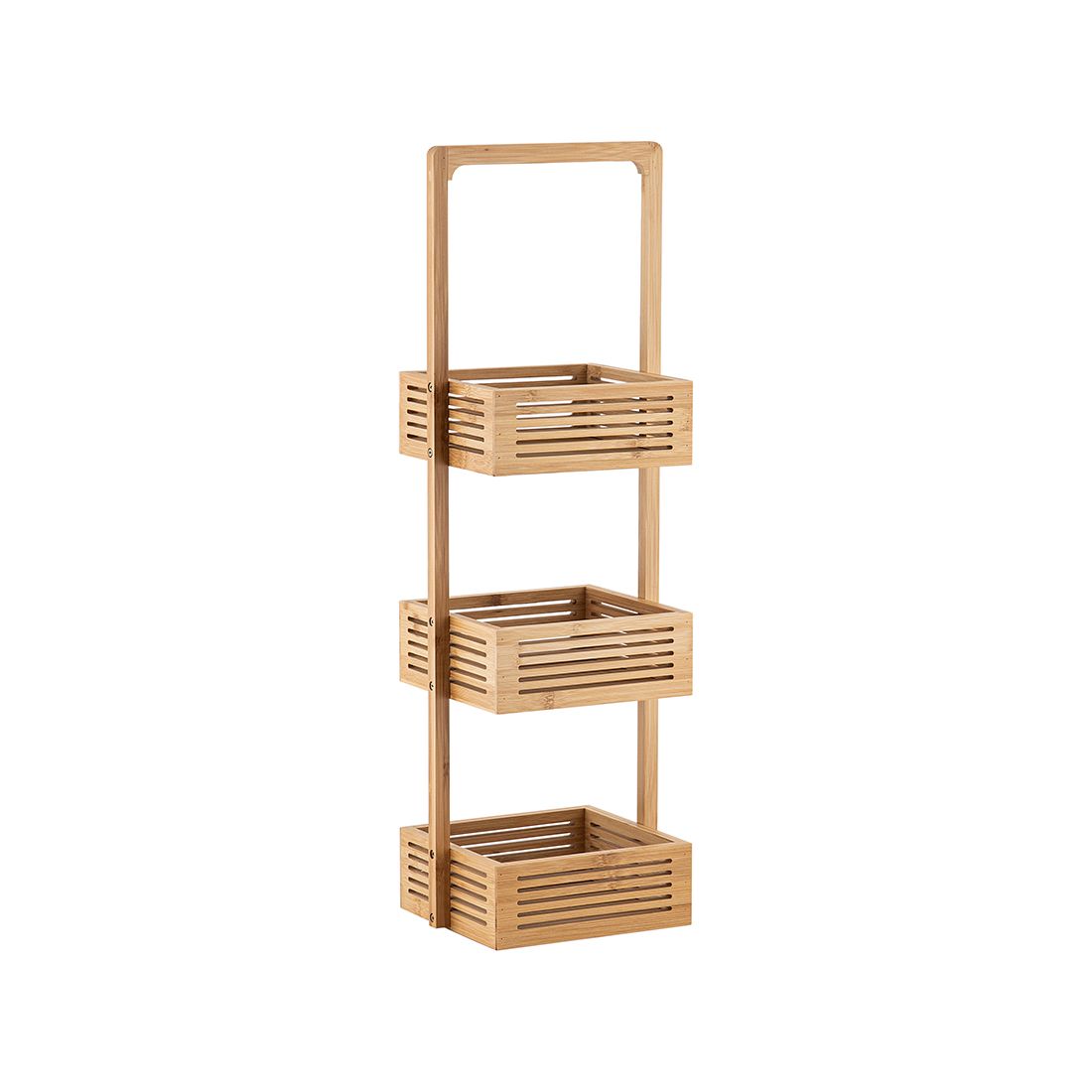 Organizador 3 Niveles Bambú 23x19x70cm
