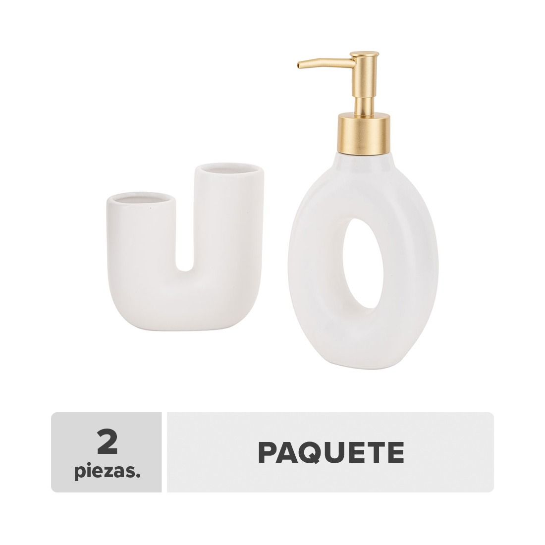 Dispensador Jabón Cerámica 2pcs