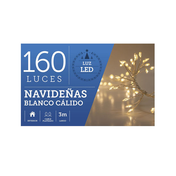 Luces Navidad Led Blancas 3m 160 Luces
