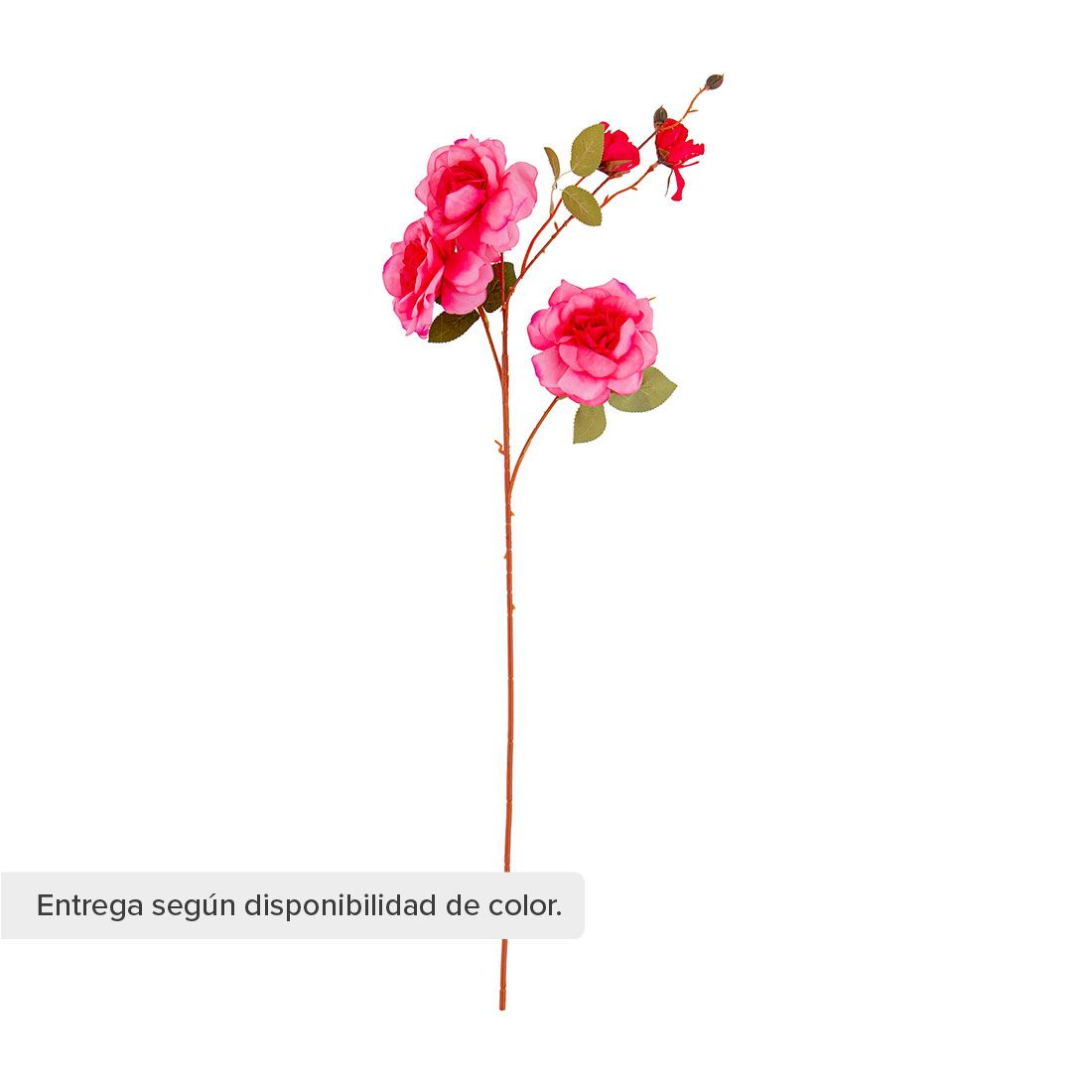 Rosa Flor Artificial Nylon Y Cable 87cm