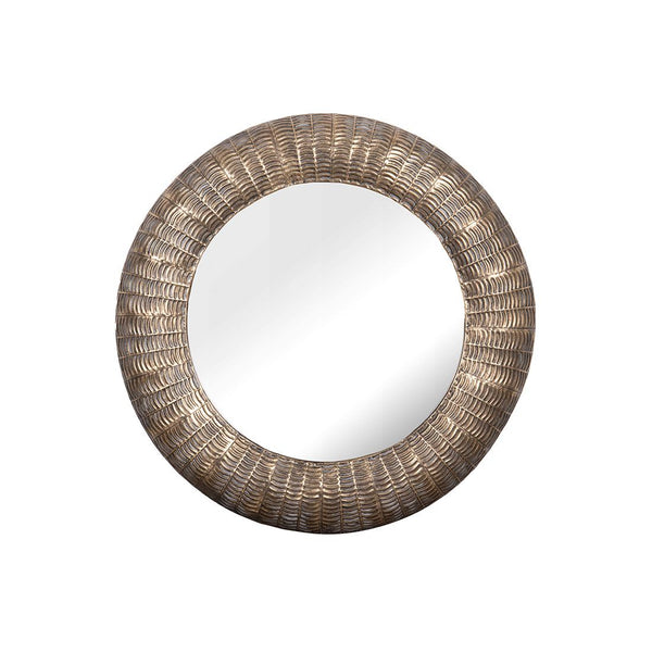Espejo Pared Redondo Metal Y Vidrio 78x78x6cm