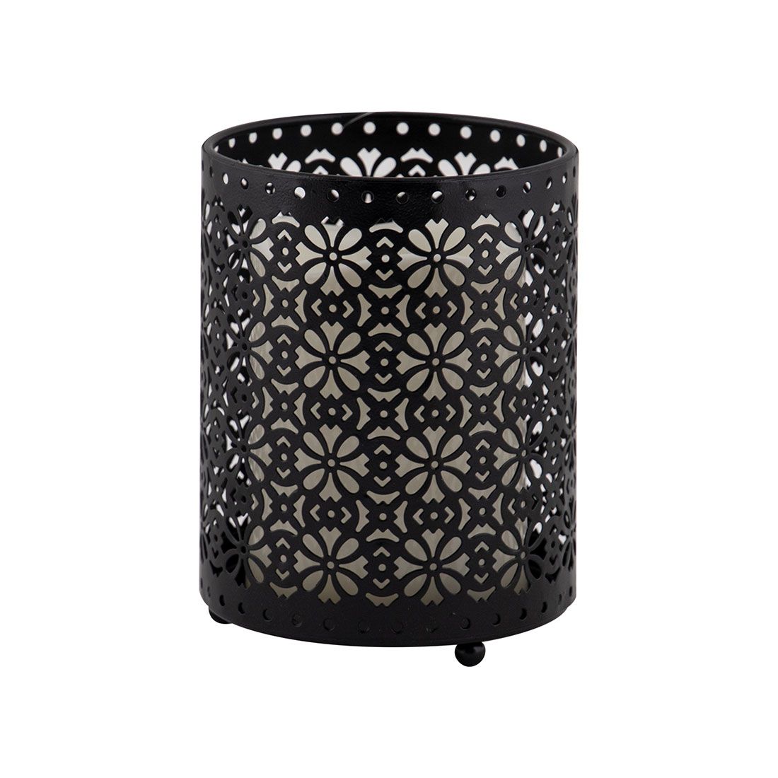 Lámpara Led Baterías Hierro 10x10x13cm