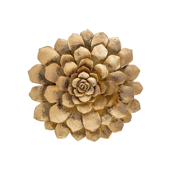Adorno Pared Flor Resina 26x6x26cm