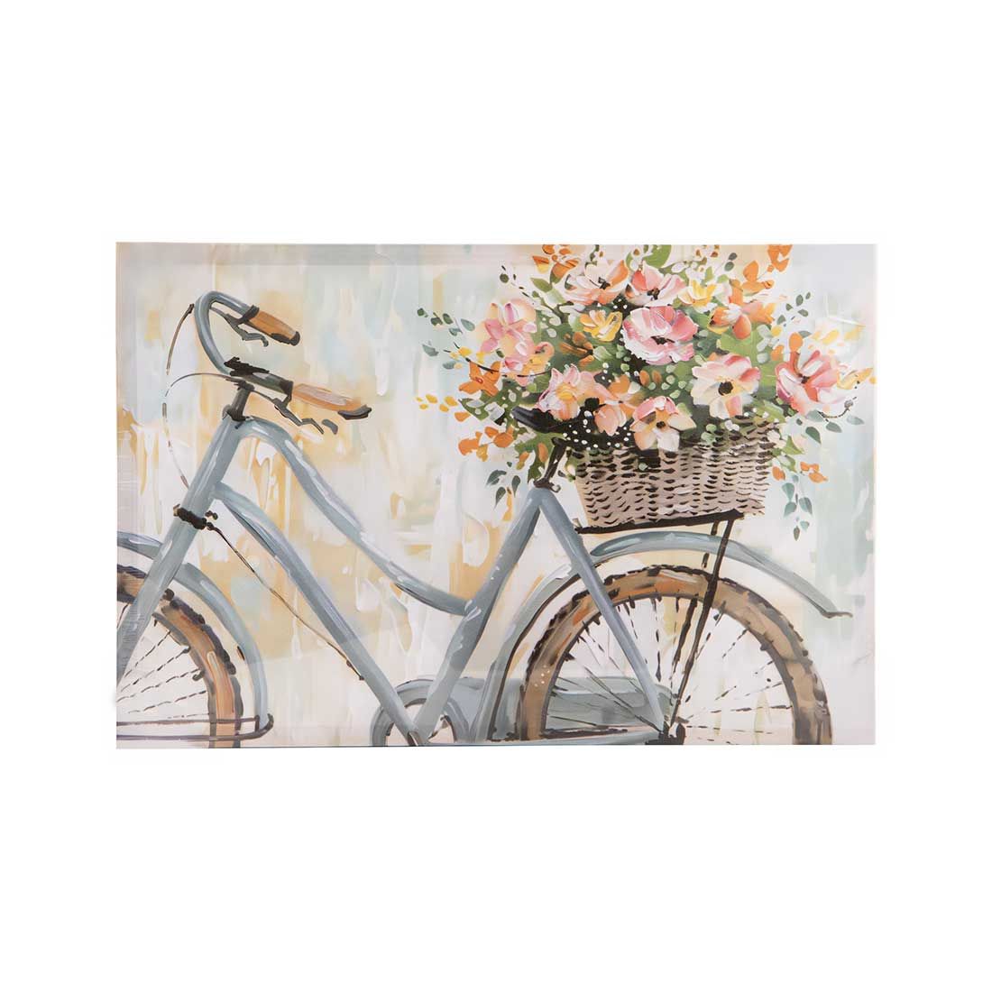Cuadro Decorativo Bicicleta Lienzo Madera 60x40x2.5cm
