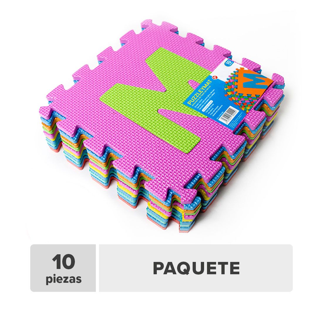 Piso Modular Infantil Letras 29x29cm 10pcs