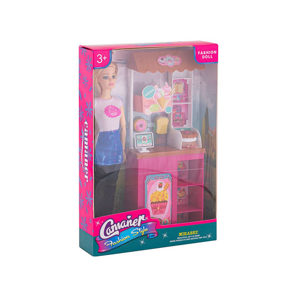Muñeca Postres Pvc 7x4x30cm
