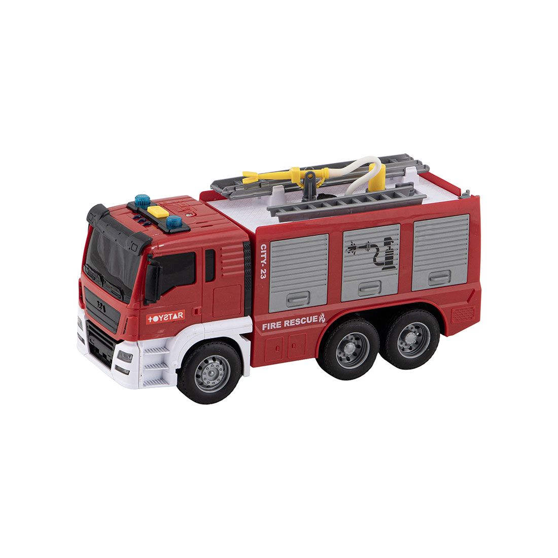 Camión Bomberos Música Y Luz Plástico 28x11x13cm