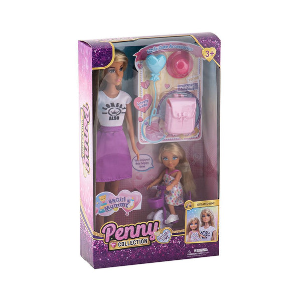 Muñeca Mamá Plástica 4pcs