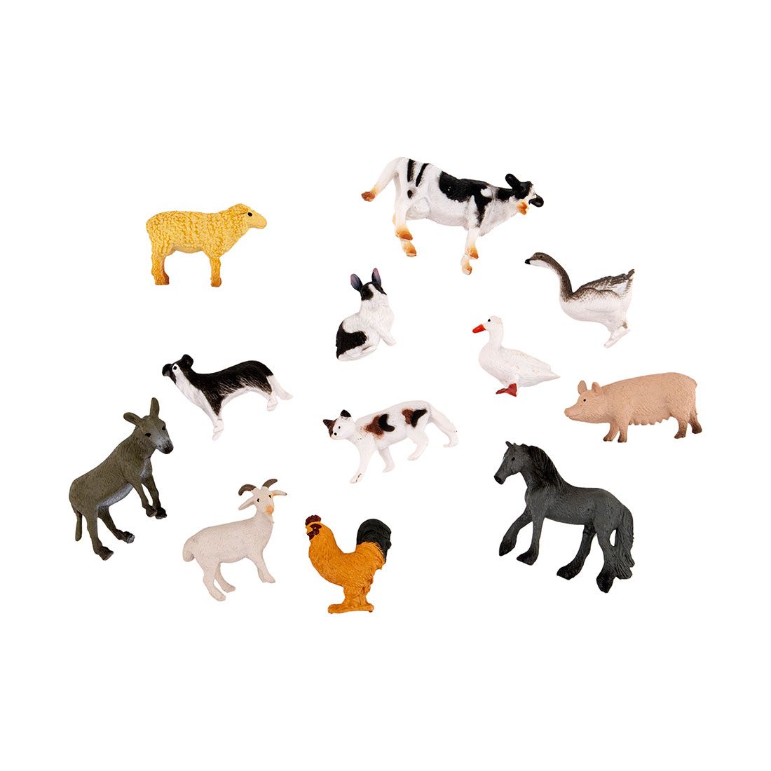 Animales Granja Pvc 12pcs