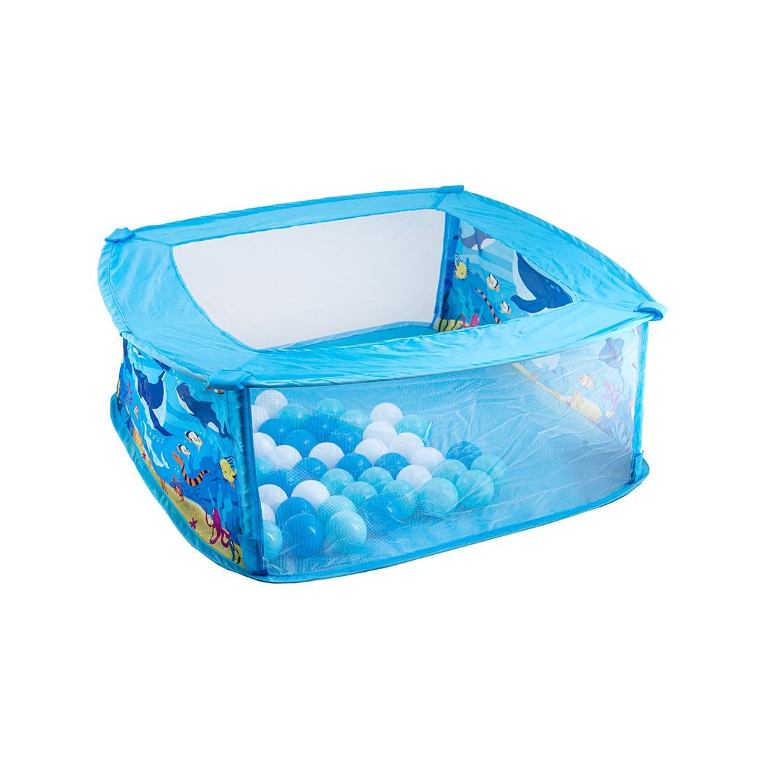 Piscina Cuadrada Con Bolas 75x75x30cm