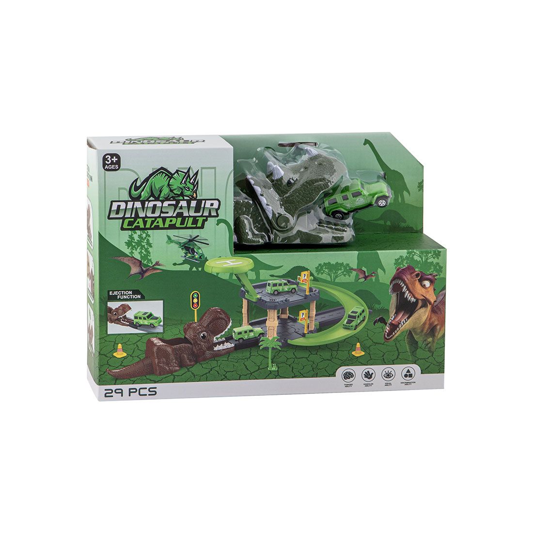 Pista Carros Dinosaurio