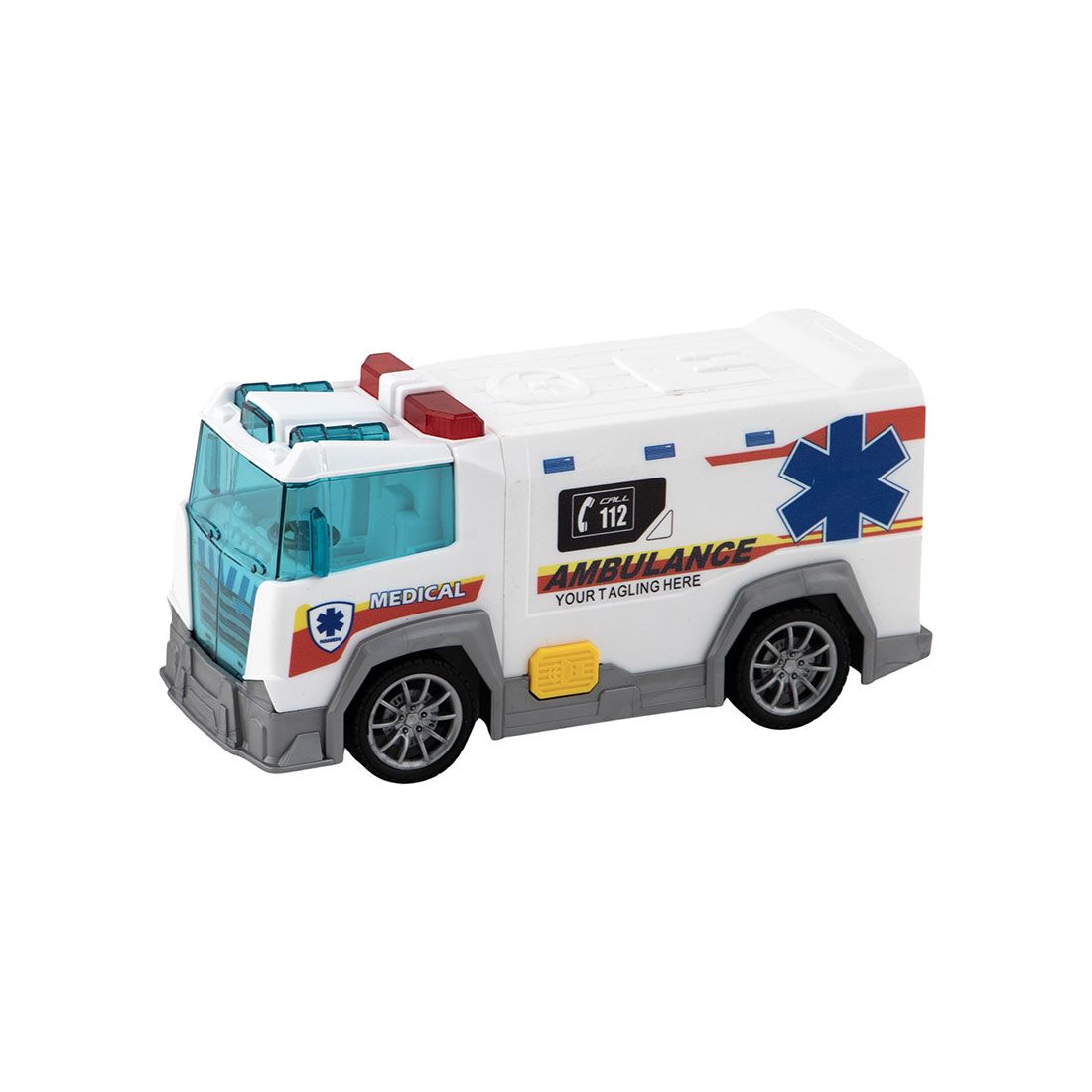 Ambulancia De Inercia 19.5x8x9.5cm
