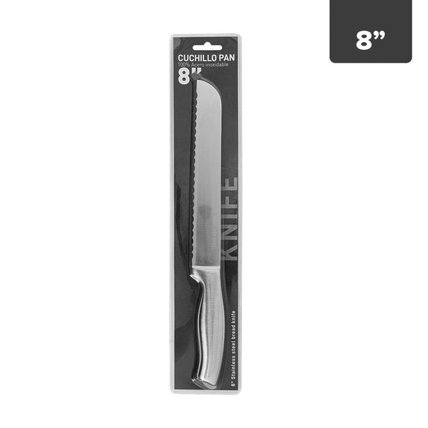 Cuchillo Pan Acero Inoxidable 8in