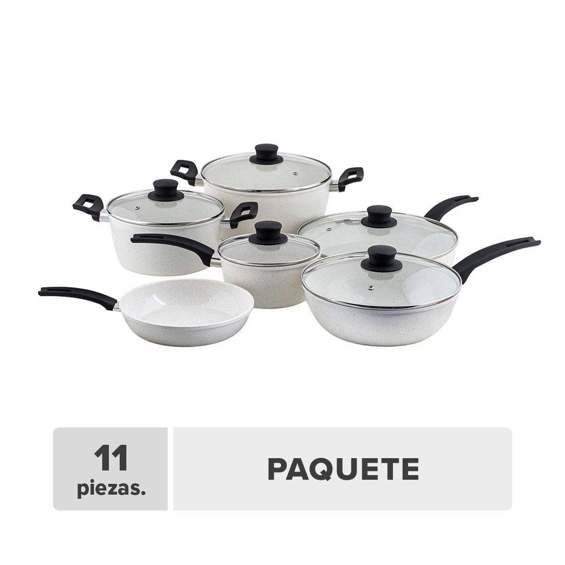 Ollas Y Sartenes Mármol 11pcs