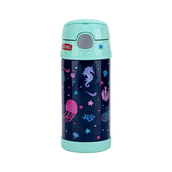 Botella Con Pajilla Océano Insulado Thermos 12oz