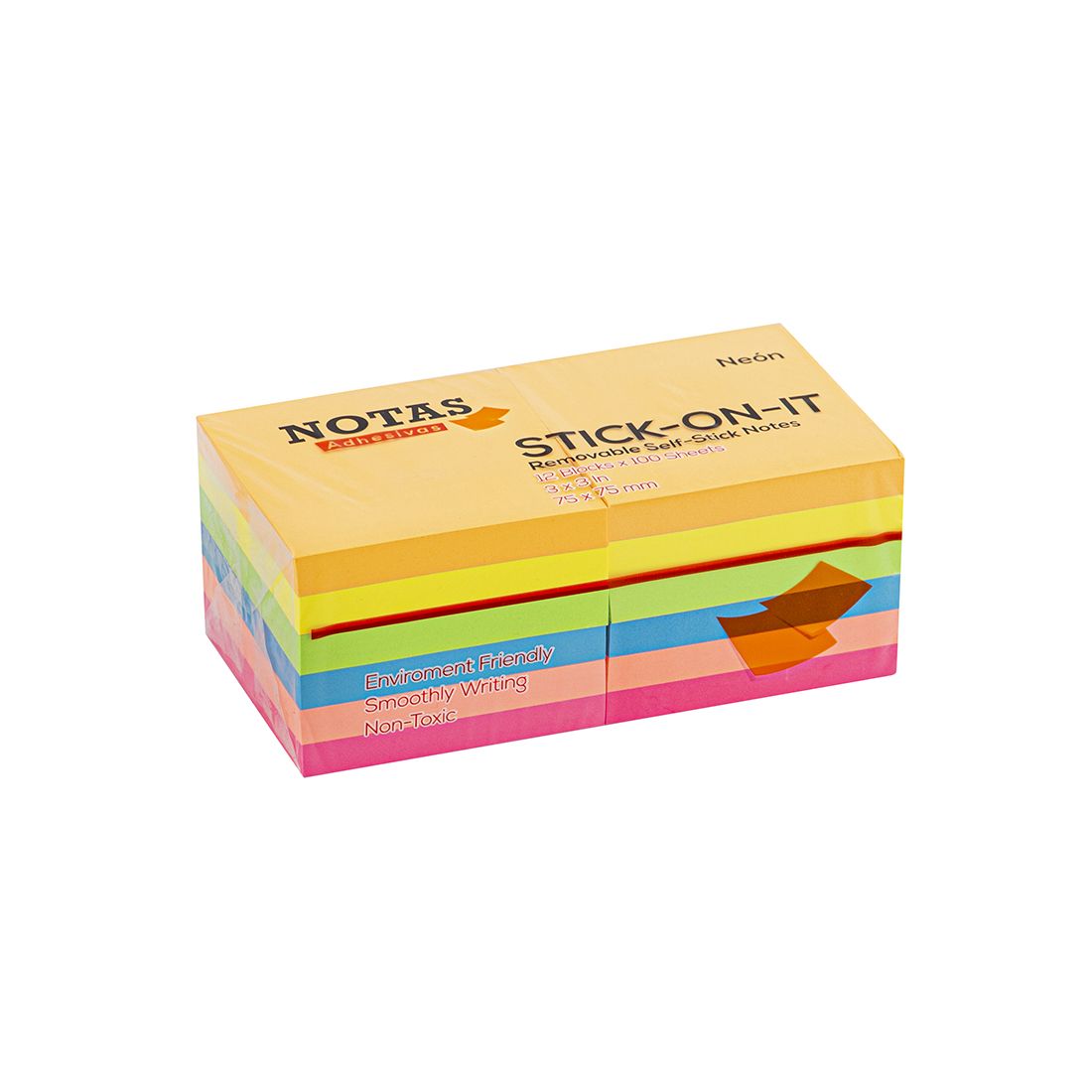 Nota Adhesiva Neón 3x3in 1200hojas