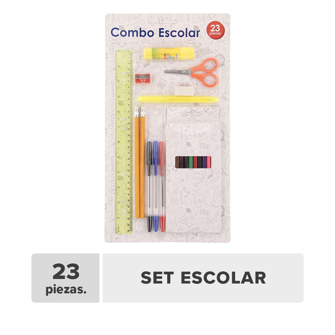 Surtido Escolar 23pcs