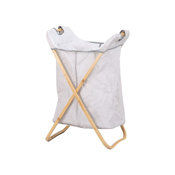 Cesta Para Ropa Bambú 37x37x70cm