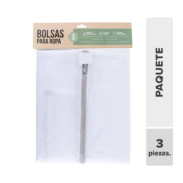Bolsa Lavandería Poliéster 3pcs