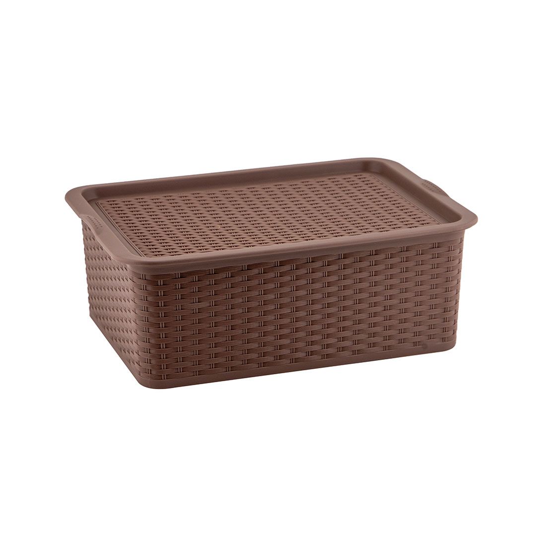 Caja Tejida Con Tapa Plástica 13.5lt