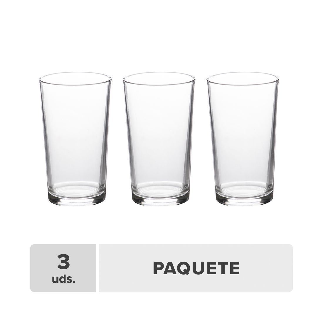 Vaso Liso Vidrio 14oz 3unds