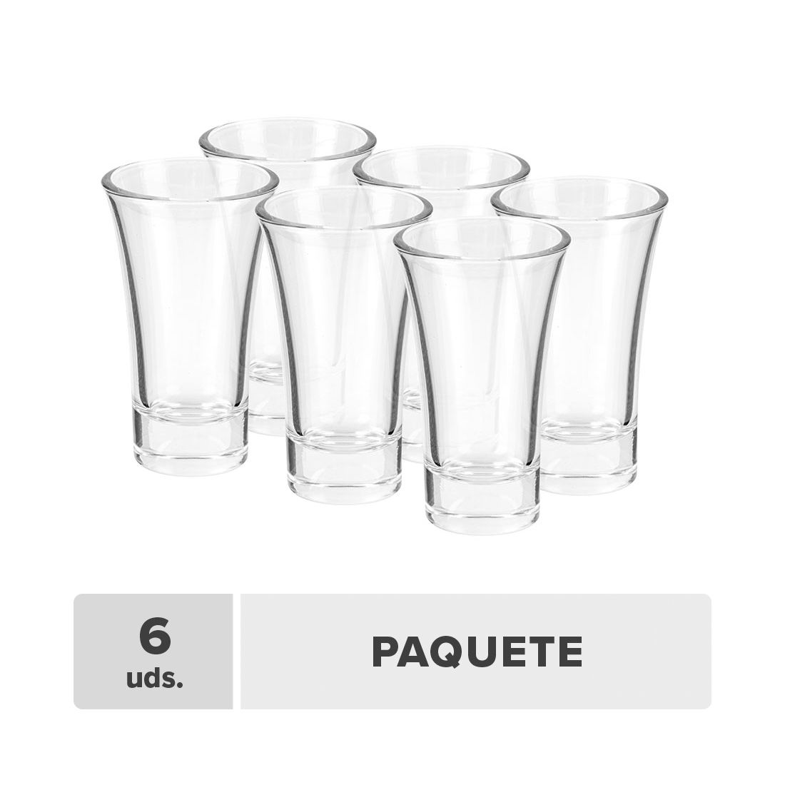 Shot Tequilero Vidrio 2.3oz 6unds