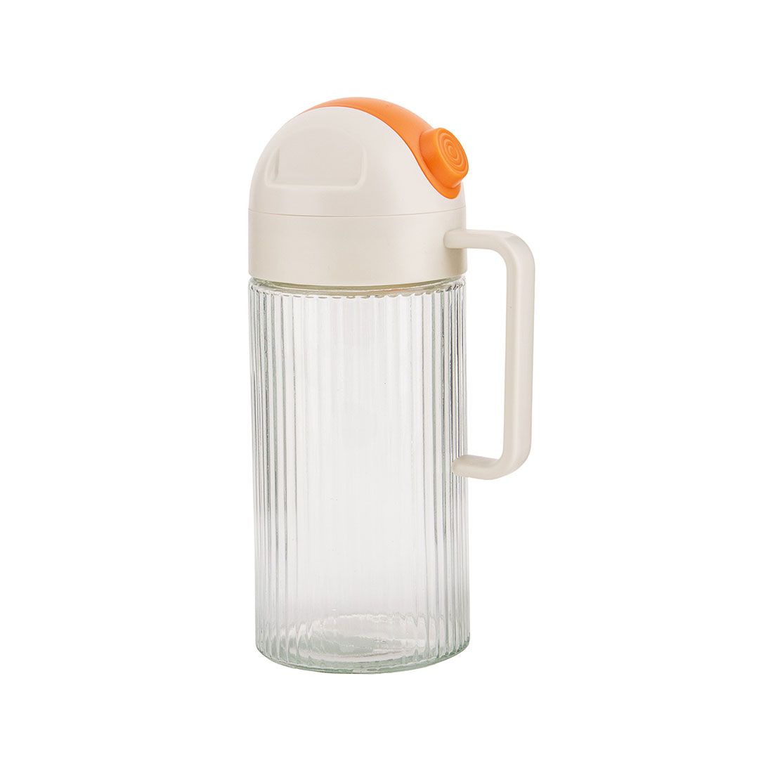 Pichel Redondo Con Tapa Vidrio 1lt