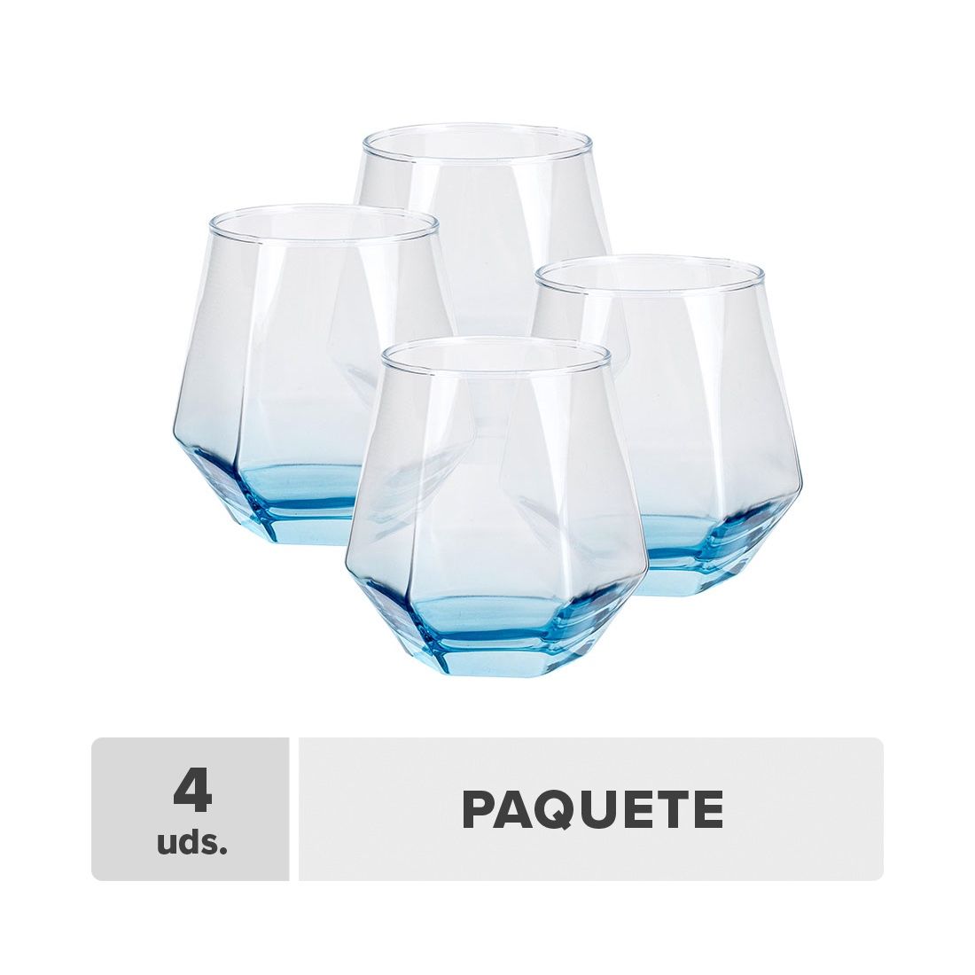 Vaso Labrado Vidrio 11.5oz 4unds