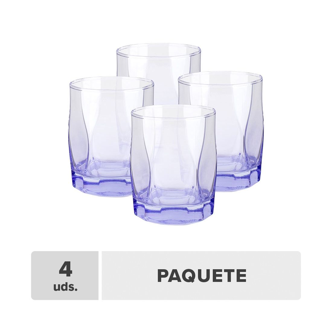 Vaso Labrado Vidrio 10.1oz 4unds