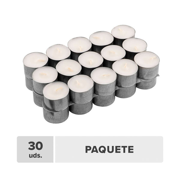 Tealight Altas Blancas 23g 30unds