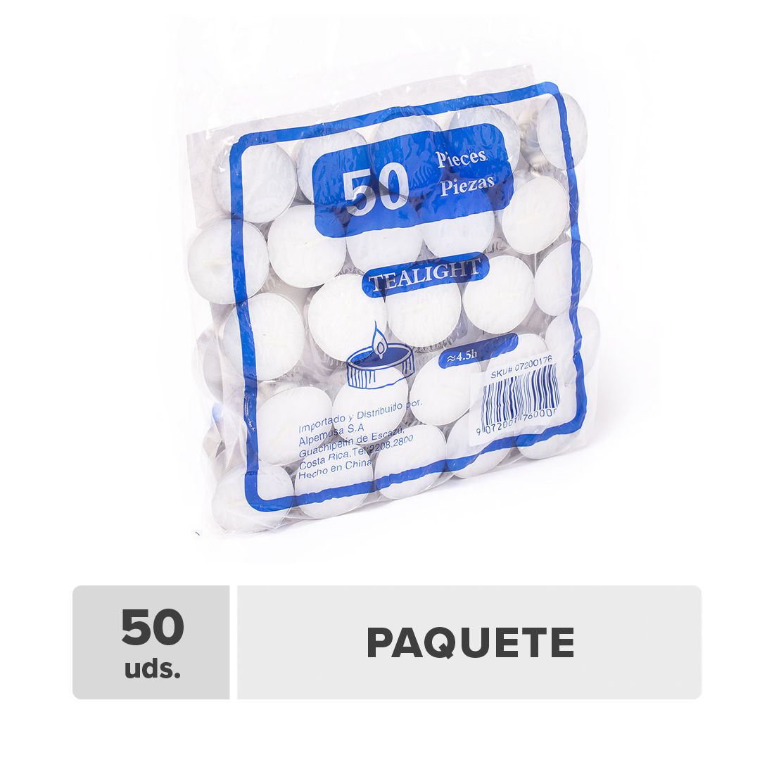 Tealight Blancas 14g 50unds