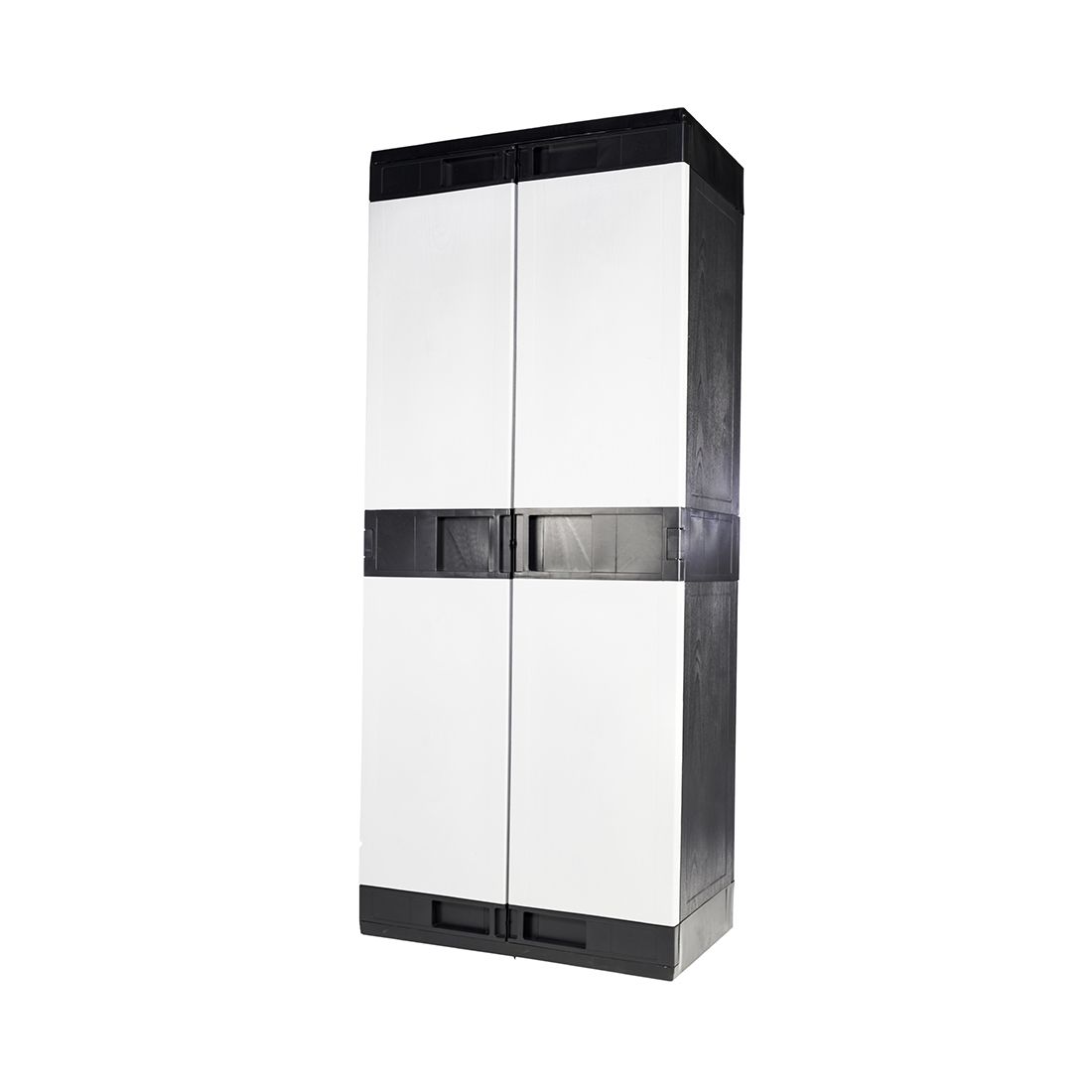 Armario 2 Puertas 4 Niveles Plástico 75x43x176cm