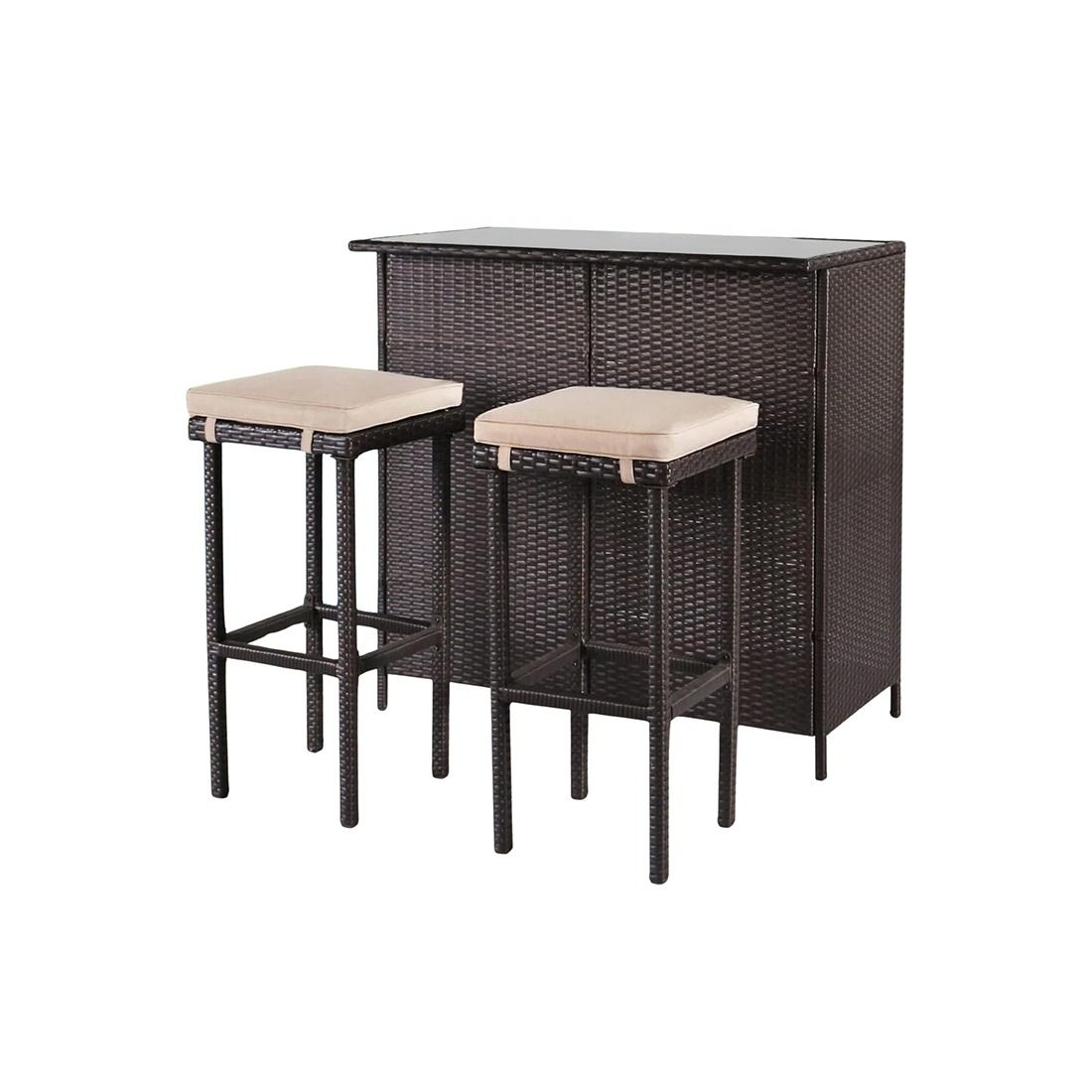 Set Terraza Ratán 3pcs